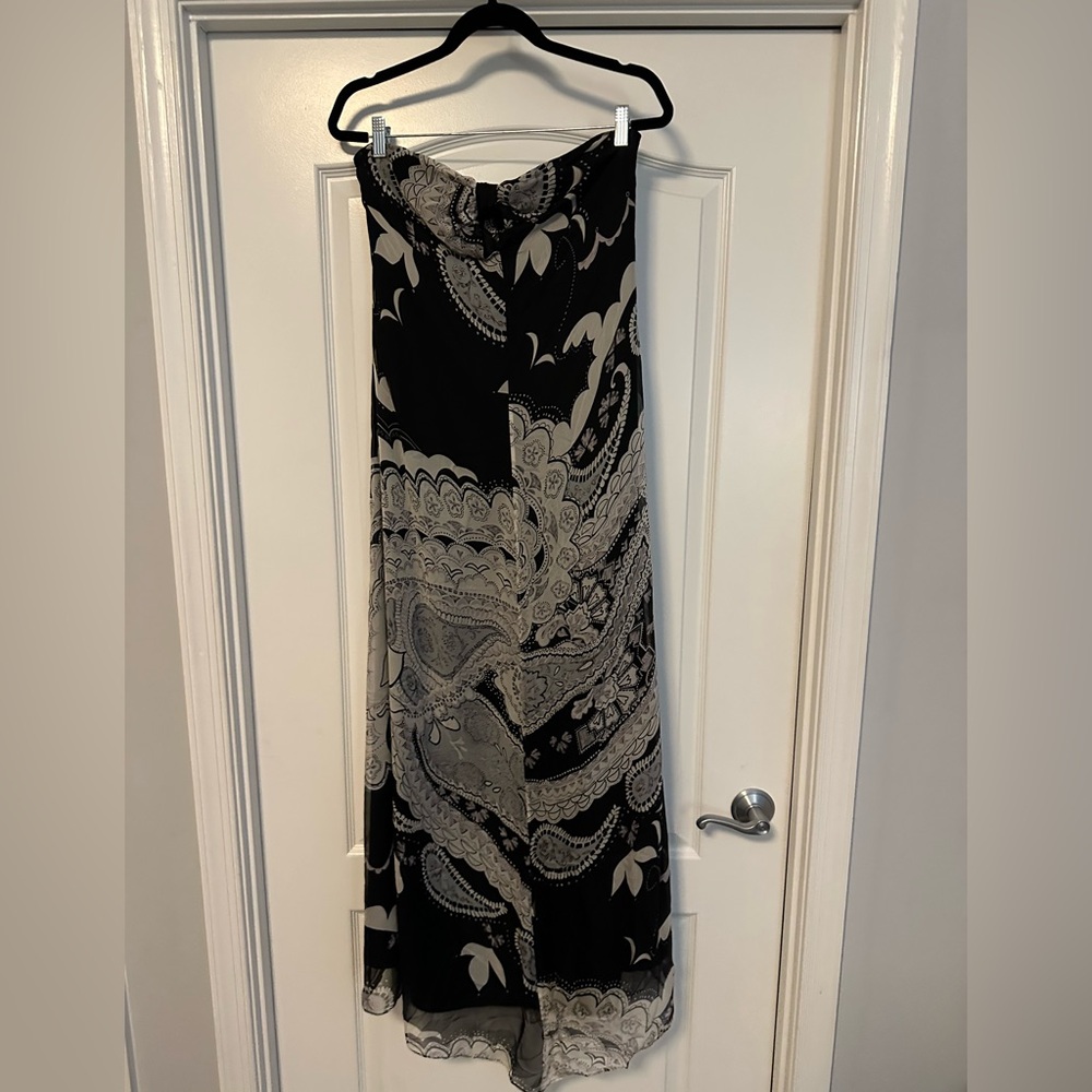 100% Silk Massimo Dutti Strapless Dresss